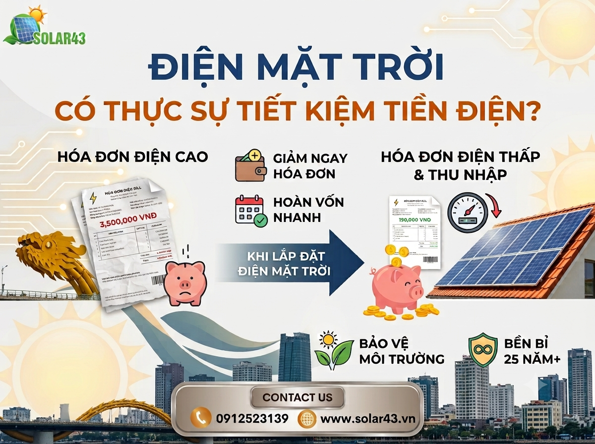Điện Mặt Trời Có Thực Sự Tiết Kiệm Tiền Điện? 